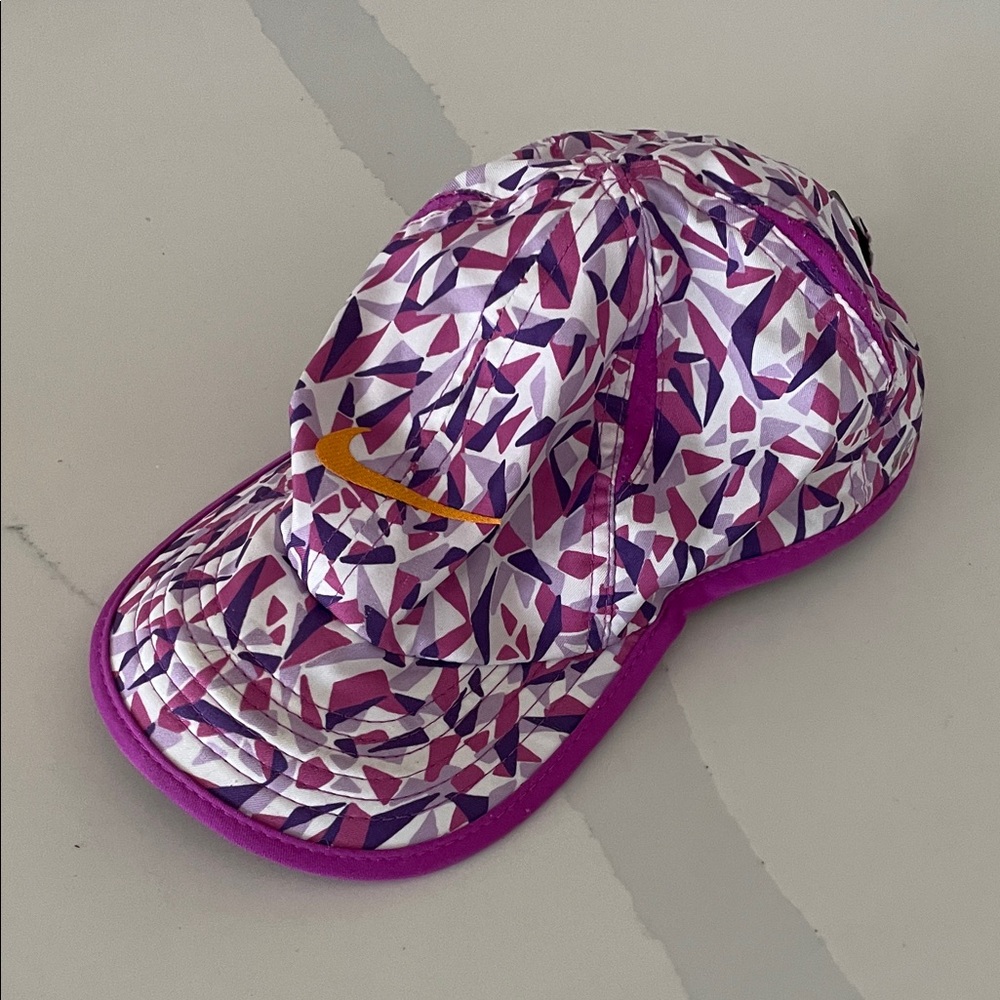 Nike Purple and White Featherlight  baseball style hat